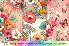 Spring Flowers Seamless Pattern | Colourful Floral Pattern Product Image 5