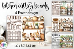 Kitchen Conversion Cutting Board, Easter Farmhouse Design Product Image 1