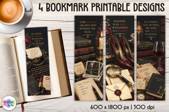 True Crime, Mystery and Detective Printable Bookmarks Product Image 1
