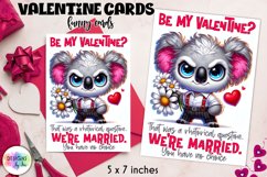 Funny Valentine&#039;s Greeting Card | Grumpy Animals Card Print Product Image 1