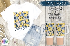 Lemons and Blue Flowers Designs, Mediterranean Lemons PNG Product Image 6