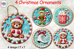 Christmas Ornaments Clipart, Cute Holiday Cookie Ornaments Product Image 1