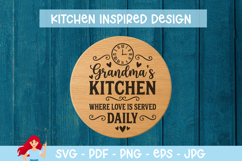 Grandma's kitchen, where love is served daily SVG Product Image 1