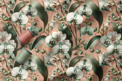 Spring Flowers Seamless Patter, Vintage Floral Pattern Product Image 3