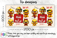 Sarcastic Coffee Mug Wraps, Funny Animal Mug Designs Product Image 4