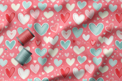 Doodle Hearts Pattern Collection | Romantic and Cute Pattern Product Image 5
