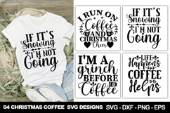 Christmas Coffee SVG Designs | Funny Holiday Coffee Quotes Product Image 1