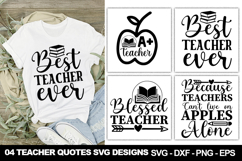 Teacher Quotes SVG Designs | Funny and Inspirational Sayings Product Image 1