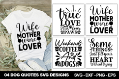 Dog SVG Designs | Cute and Funny Pet Lover Quote Cut File Product Image 1