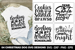 Christmas Dog SVG Designs | Funny Holiday Pet Designs Product Image 1