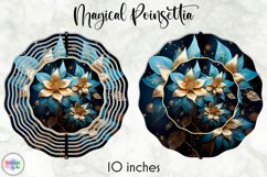 Christmas Poinsettia Wind Spinner | Wind Spinner Template Product Image 1