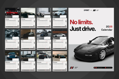 Modern Car Company Wall Calendar Product Image 4
