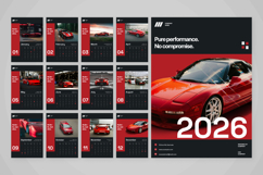 Luxury Car Wall Calendar Layout Product Image 4