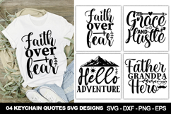 Keychain SVG Bundle | Cute and Fun Keychain Cut File Product Image 5