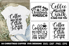 Christmas Coffee SVG Bundle | Funny Holiday Coffee Quotes Product Image 3