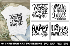 Christmas Cat Coffee SVG Designs | Cute Pet Lover Designs Product Image 1