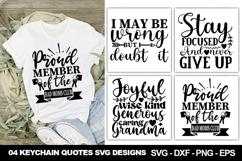 Keychain SVG Bundle | Cute and Fun Keychain Cut File Product Image 2