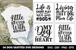 Dog SVG Designs | Cute and Funny Pet Lover Quote Cut File Product Image 1
