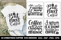 Christmas Coffee SVG Bundle | Funny Holiday Coffee Quotes Product Image 2