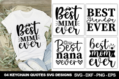 Keychain SVG Bundle | Cute and Fun Keychain Cut File Product Image 3