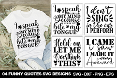 Funny Quotes SVG Design | Sarcastic and Humorous Sayings Product Image 1