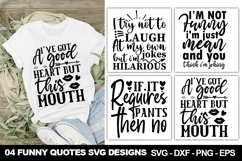 Funny Quotes SVG Design | Sarcastic and Humorous Sayings Product Image 1