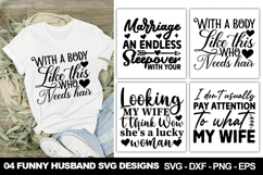 Funny Husband SVG Design | Sarcastic Marriage Quote Cut File Product Image 1