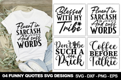 Funny Quotes SVG Design | Sarcastic and Humorous Sayings Product Image 1