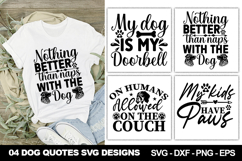 Dog SVG Designs | Cute and Funny Pet Lover Quote Cut File Product Image 1