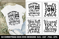 Christmas Dog SVG Designs | Funny Holiday Pet Designs Product Image 1
