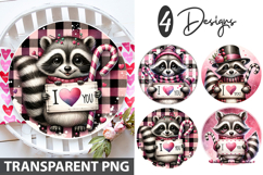 Valentine&#039;s Day Animals Clipart Bundle - Valentine PNG Files Product Image 7