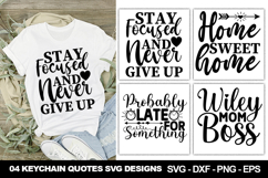 Keychain SVG Bundle | Cute and Fun Keychain Cut File Product Image 3