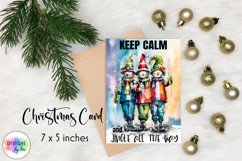 Funny Christmas Card | Keep Calm and Jingle All the Way Card Product Image 1