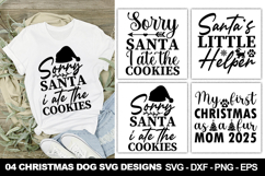 Christmas Dog SVG Designs | Funny Holiday Pet Designs Product Image 1