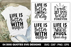 Dog SVG Designs | Cute and Funny Pet Lover Quote Cut File Product Image 1