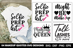 Makeup SVG Designs | Beauty Quote Cut File for Glam Lovers Product Image 1
