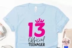 Official teenager 13 - Birthday SVG EPS DXF Product Image 4