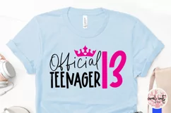 Official teenager 13 - Birthday SVG EPS DXF Product Image 4