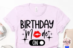 Birthday mode ON - Birthday SVG EPS DXF PNG Cutting File Product Image 4