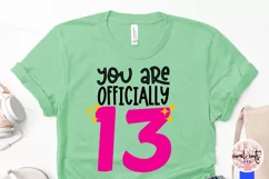 You are officially 13 - Birthday SVG EPS DXF Product Image 4