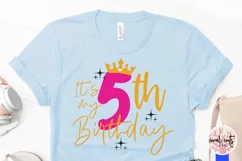 It’s my 5th birthday - Happy Birthday SVG EPS DXF Product Image 4