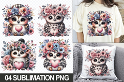 Cute Owl Clipart for T-Shirts, Pillows &amp; Crafts, Sublimation Product Image 1