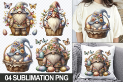 Cute Gnome Clipart PNG - Easter Sublimation Designs Product Image 1