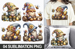 Easter Gnome Sublimation PNG Clipart for Crafts &amp; Apparel Product Image 1