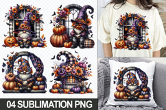 Halloween Gnome Sublimation Clipart, 04 PNG Designs Product Image 1