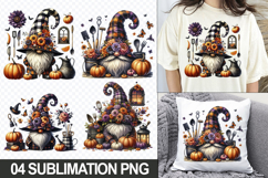 Halloween Gnome Sublimation Clipart, 04 PNG Designs Product Image 1