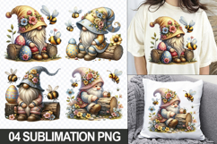 Cute Gnome Clipart PNG - Easter Sublimation Designs Product Image 1