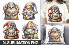 Cute Gnome Clipart PNG - Easter Sublimation Designs Product Image 1