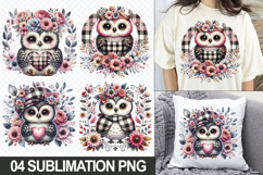 Cute Owl Clipart for T-Shirts, Pillows &amp; Crafts, Sublimation Product Image 1