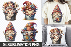 Cute Gnome Clipart PNG - Easter Sublimation Designs Product Image 1